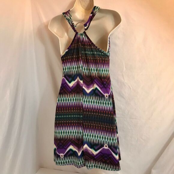 Urban Rose Dress Womens M Midi Halter Sun Southwestern Sleeveless Cowl Neck - Picture 5 of 10